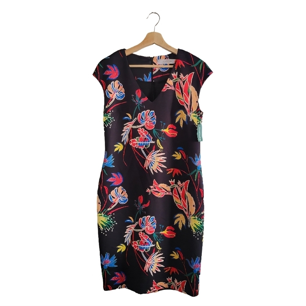 NWT CONTEMPORAINE Size 8 Tropical Floral Print Resort Core Dress